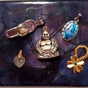 Multiple necklace pendants